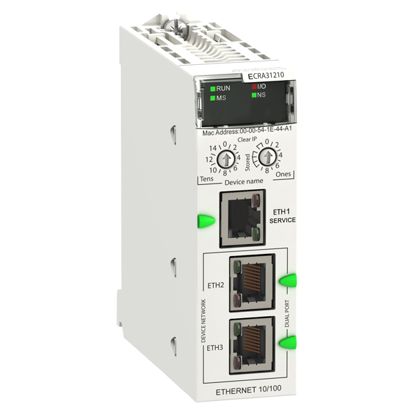 BMECRA31210C New Modicon X80 EIO Drop Adapter with Ethernet Backplane